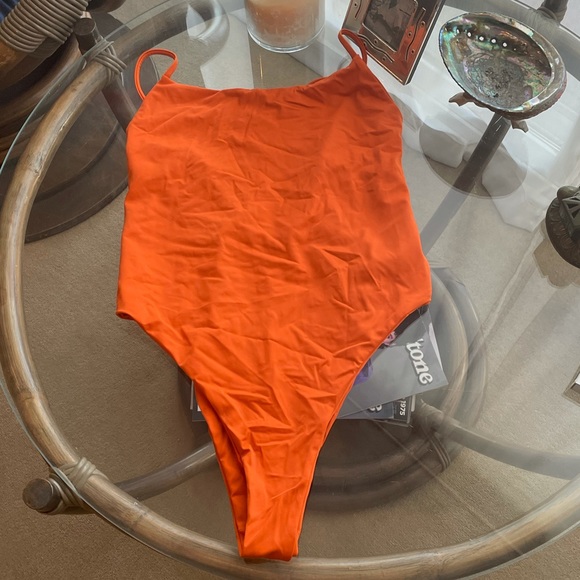 AVA Other - Orange one piece swim suit
